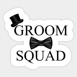 Groom Squad Design Sticker